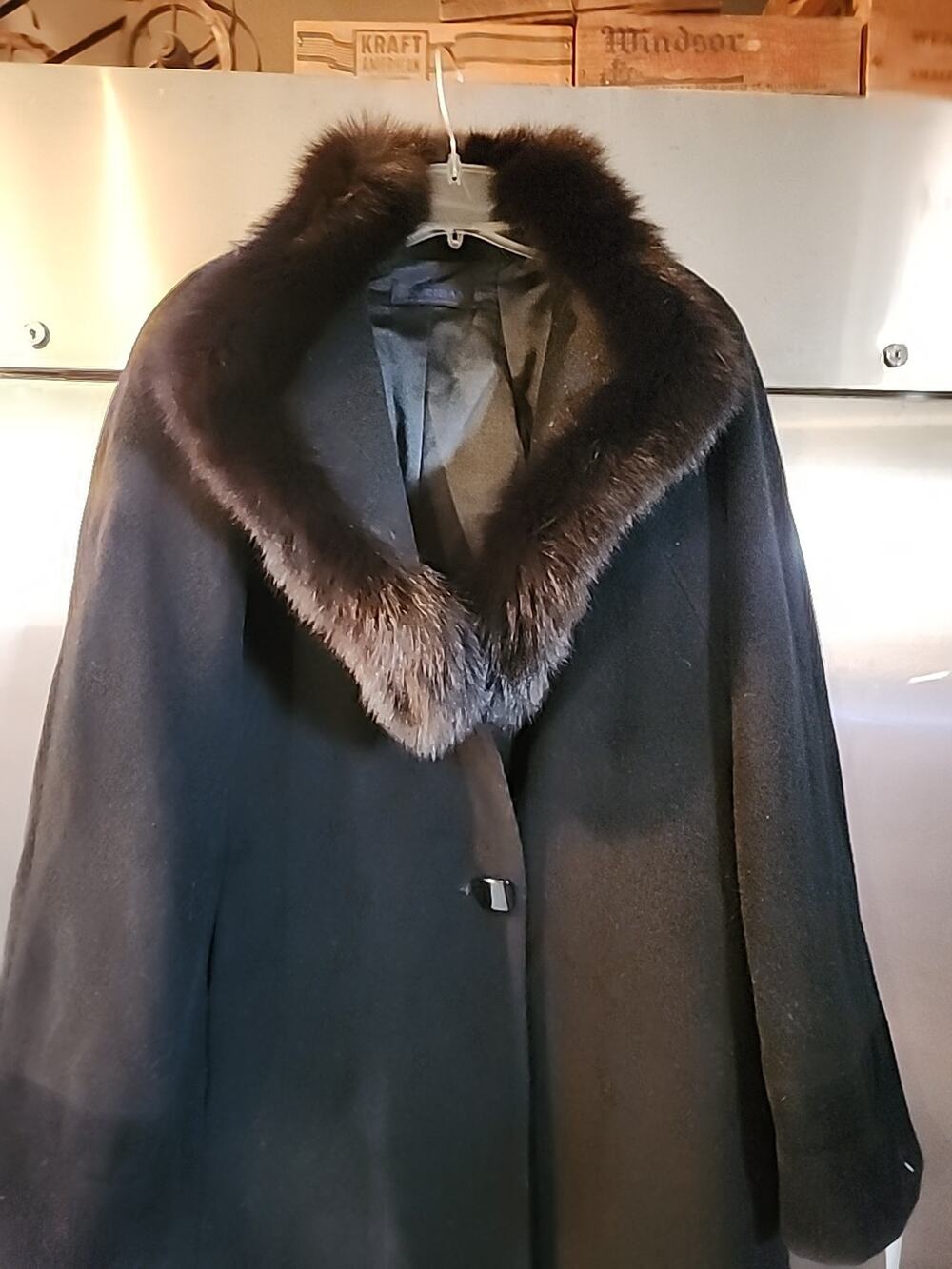 Jimmy Hourihan Wool Long Trench Coat Black Ireland NWT